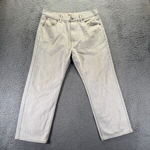 Vintage Members Property Jeans Mens 36x28 Gray Cotton Denim Straight Leg Baggy